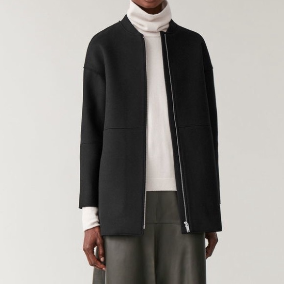 COS boiled wool cocoon jacket - Picture 8 of 8